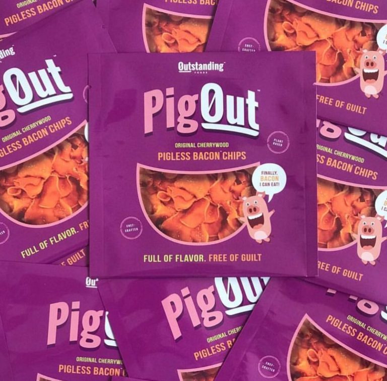 Outstanding! Guilt free! Pig Out Pigless Bacon Chips!