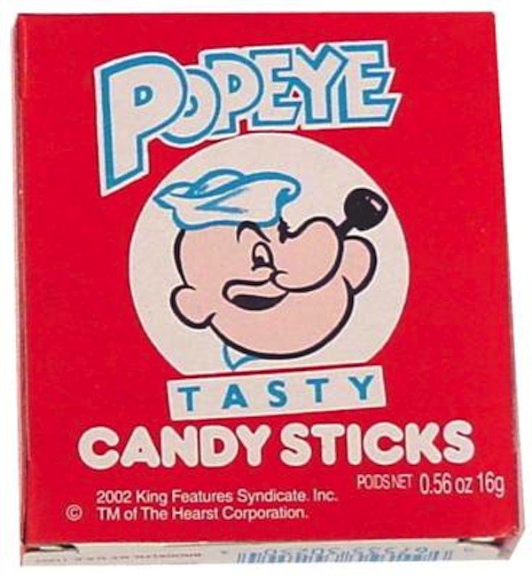 Popeye Candy Cigarettes