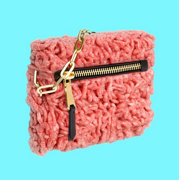 Everyday objects made out of meat and other foods