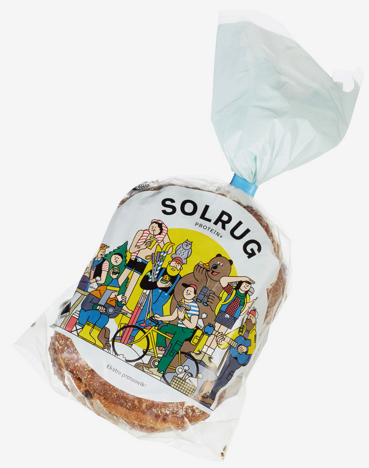 Norwegian bread brand releases Solrug innovative bread bag design