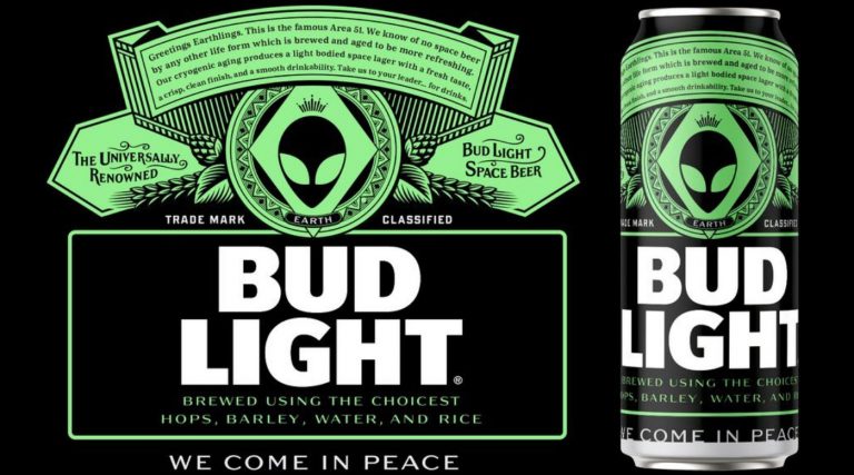 We come in peace: Area 51 Bud Light beer