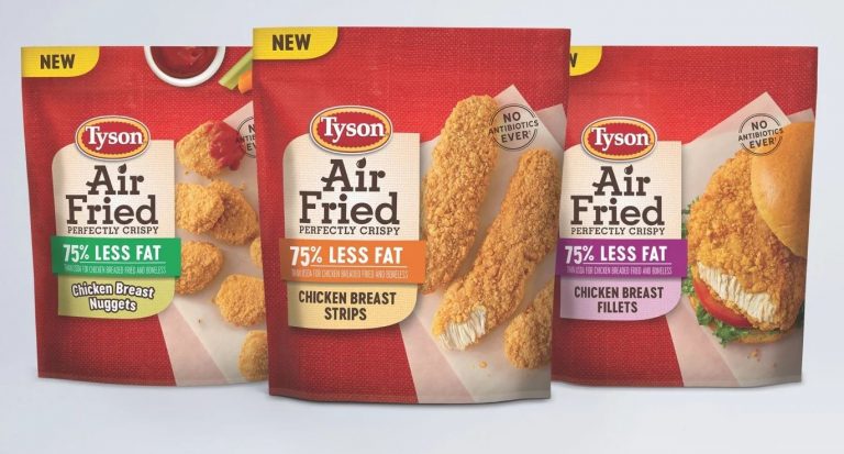 Tyson offering Air Fried Chicken, 75% less fat
