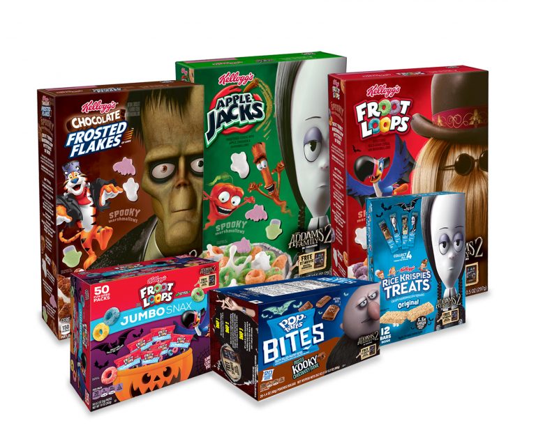 The Breakfast Table Gets Kookier This Halloween With ‘The Addams Family 2’-Inspired Kellogg Cereals and Snacks