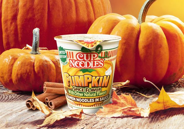 Limited edition of Pumpkin Spice Cup Noodles