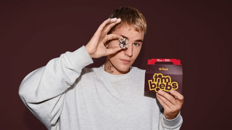 Justin Bieber and Tim Hortons announce limited-edition Timbiebs Timbits