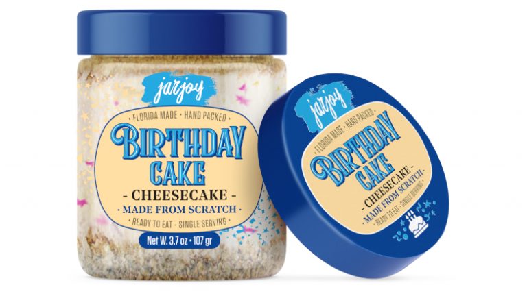 Jarjoy’s unveils Birthday Cake cheesecake in pre-portioned jars