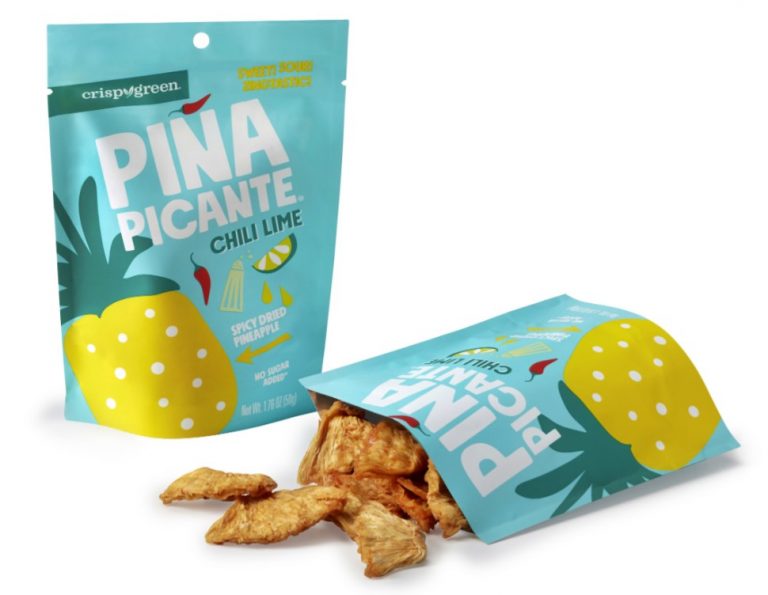 Exoctic Piña Picante spicy chili lime dried pineapple snacks is hot