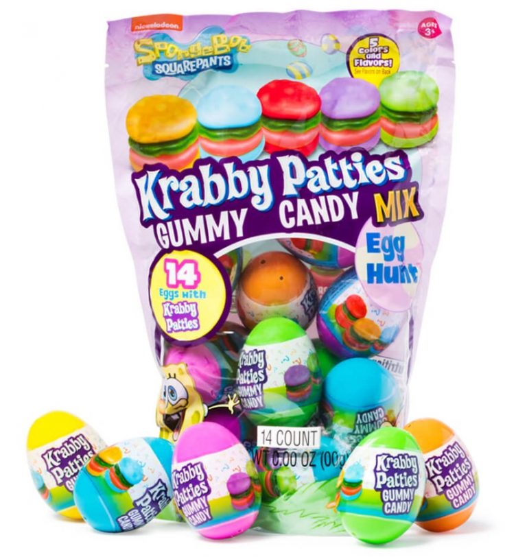 Spongebob Squarepants Gummy Krabby Patty Filled Easter Egg Hunt Mix