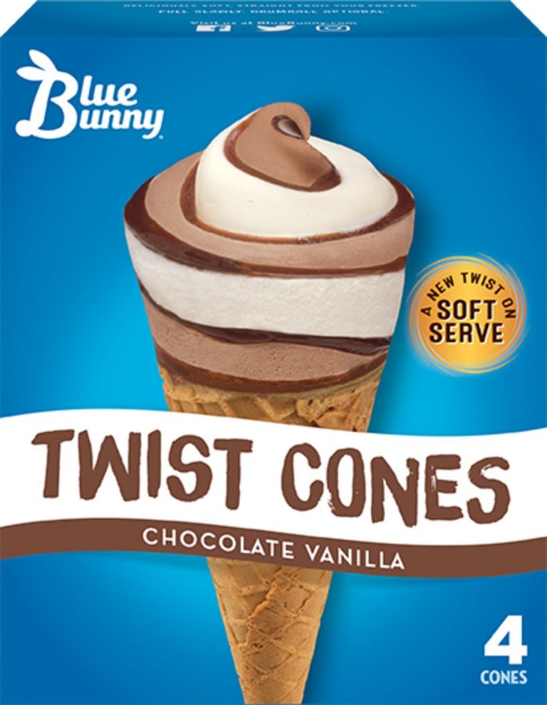 A new twist on Soft Serve right from your freezer with new Twist Cones from Blue Bunny
