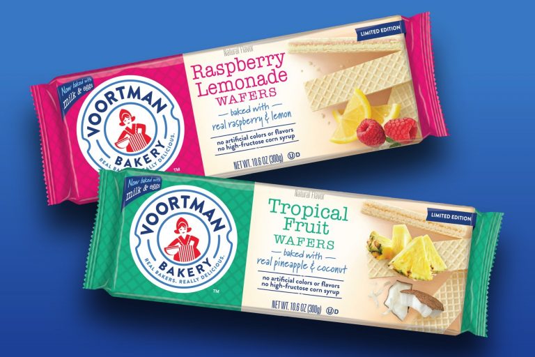 Voortman releases two limited-time, seasonal wafer varieties: Raspberry Lemonade and Tropical Fruit