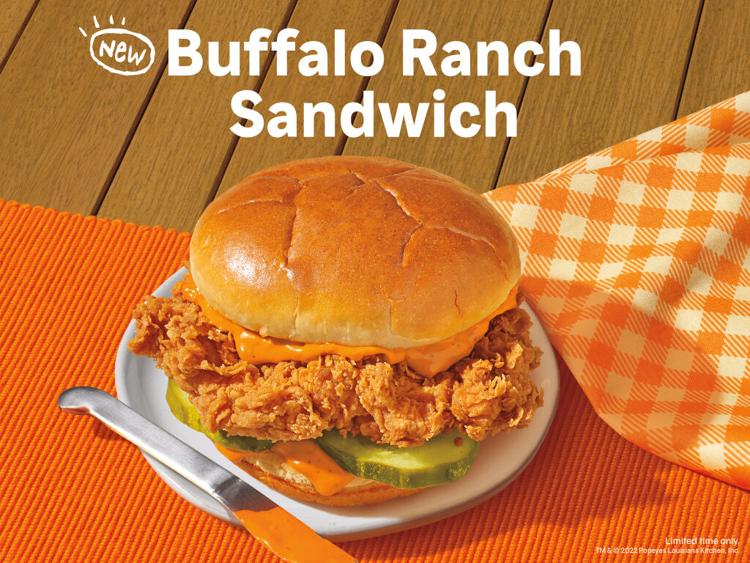 Popeyes drops new Buffalo Ranch Chicken Sandwich