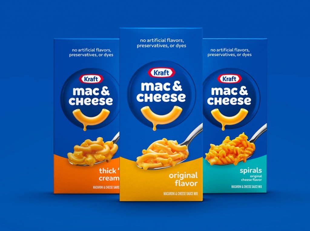 new kraft mac and cheese packaging