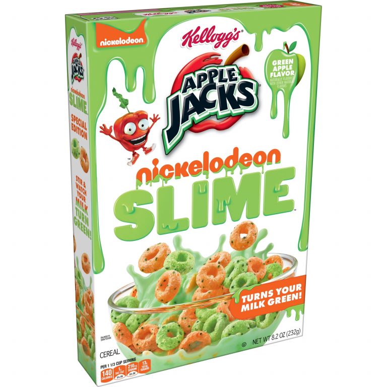 Kellogg’s Apple Jacks Nickelodeon Slime breakfast cereal