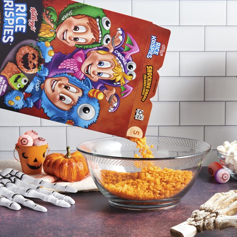 Kellogg’s Rice Krispies cereal new shocking orange-colored cereal for Halloween