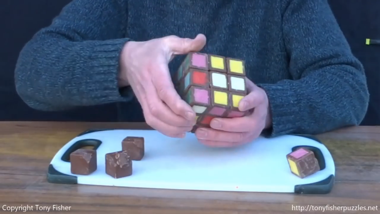 a functioning chocolate rubikes cube for easter 1