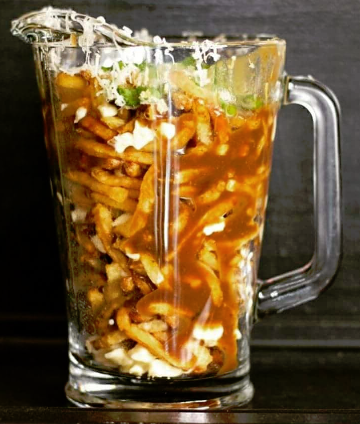 poutine in a pitcher 1