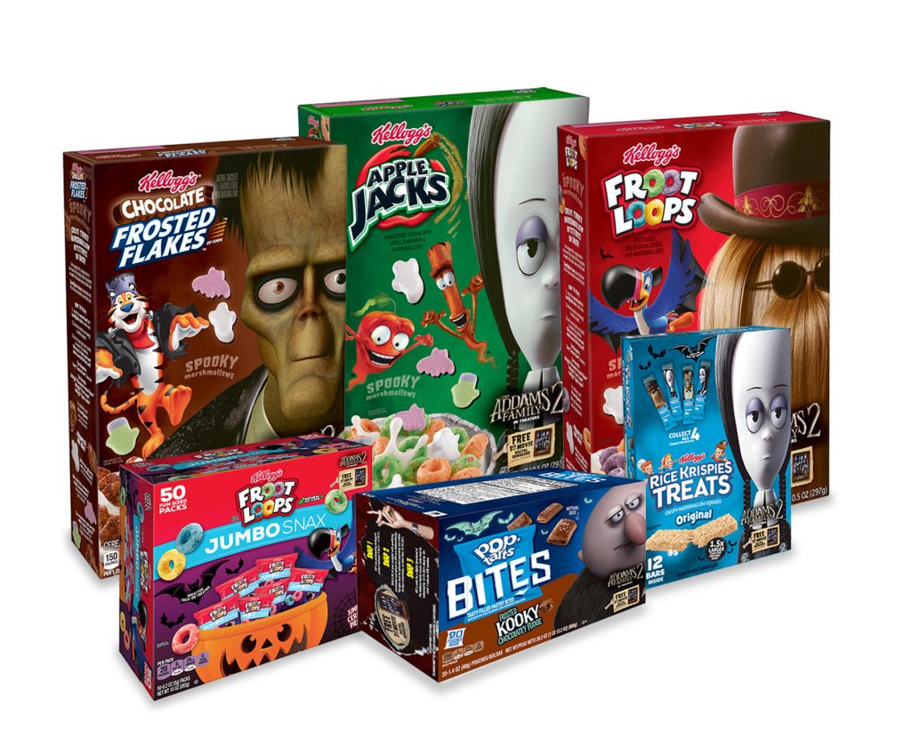 Table Gets Kookier This Halloween With 'The Addams Family 2'-Inspired Kellogg's Cereals and Snacks