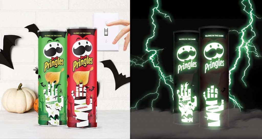 Pringles Debuts Limited-Edition Glow-in-the-Dark Cans for Halloween