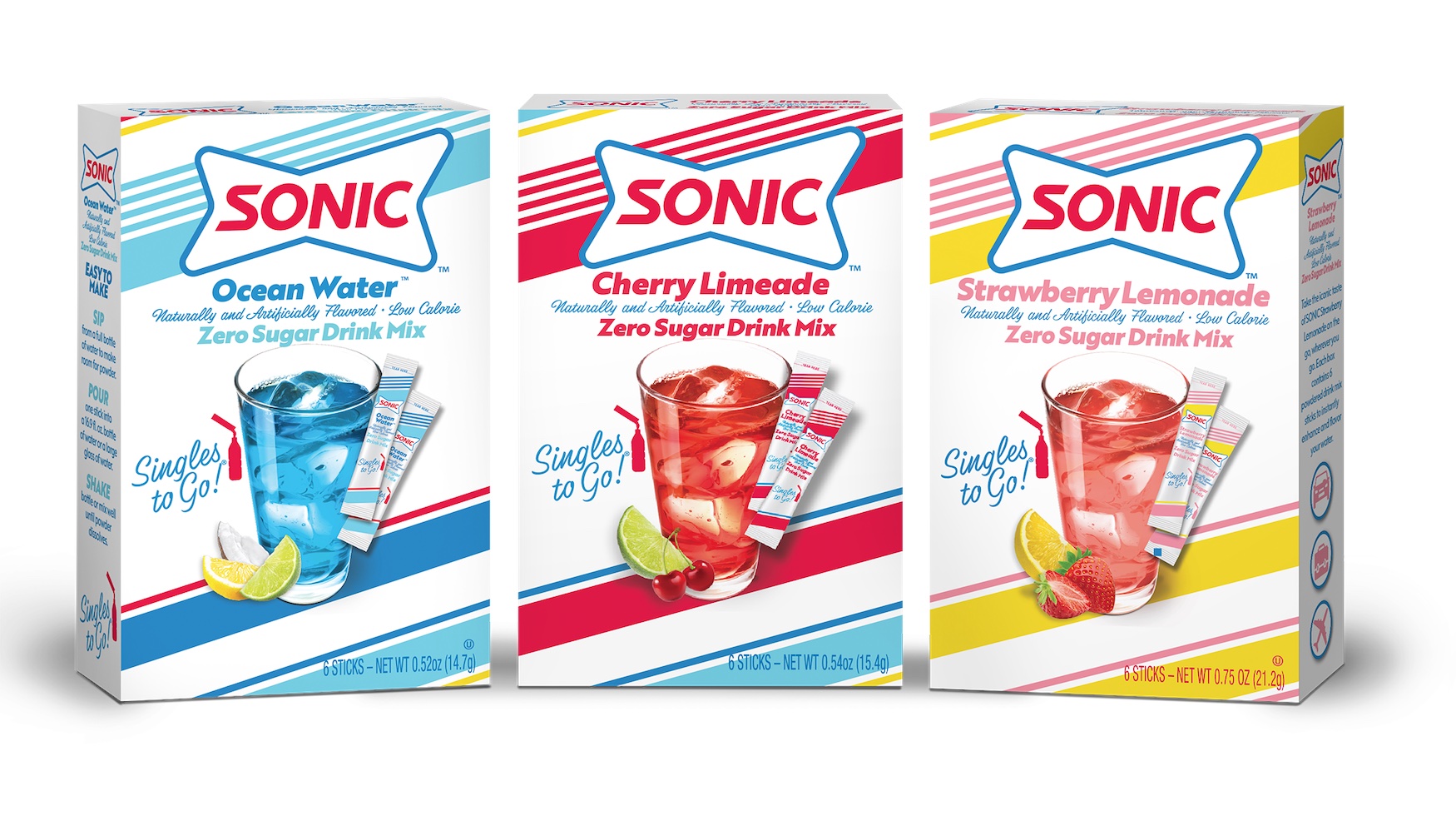 New Sonic Drink Mix Sticks available on store shelves