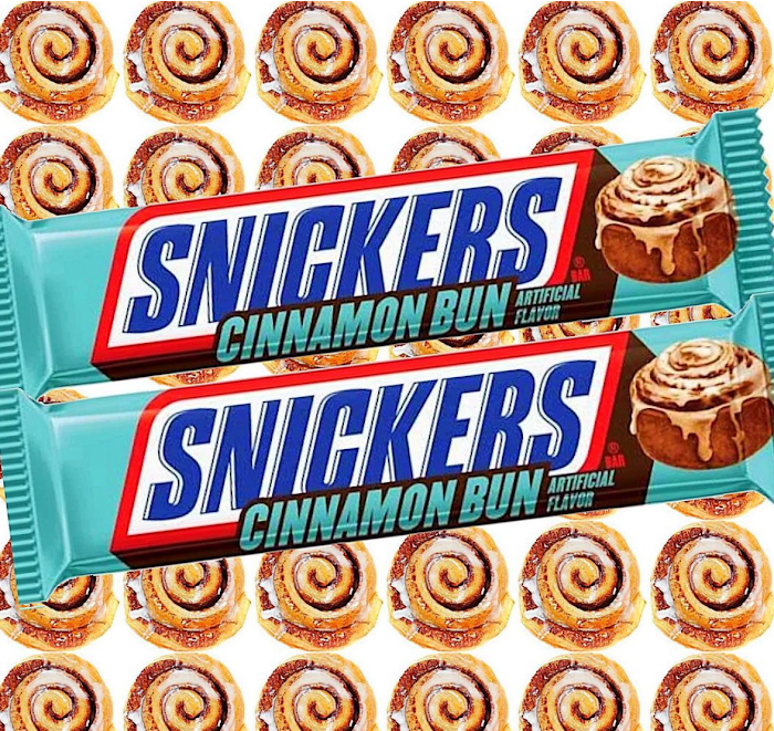 New Snickers Cinnamon Bun candy bar 