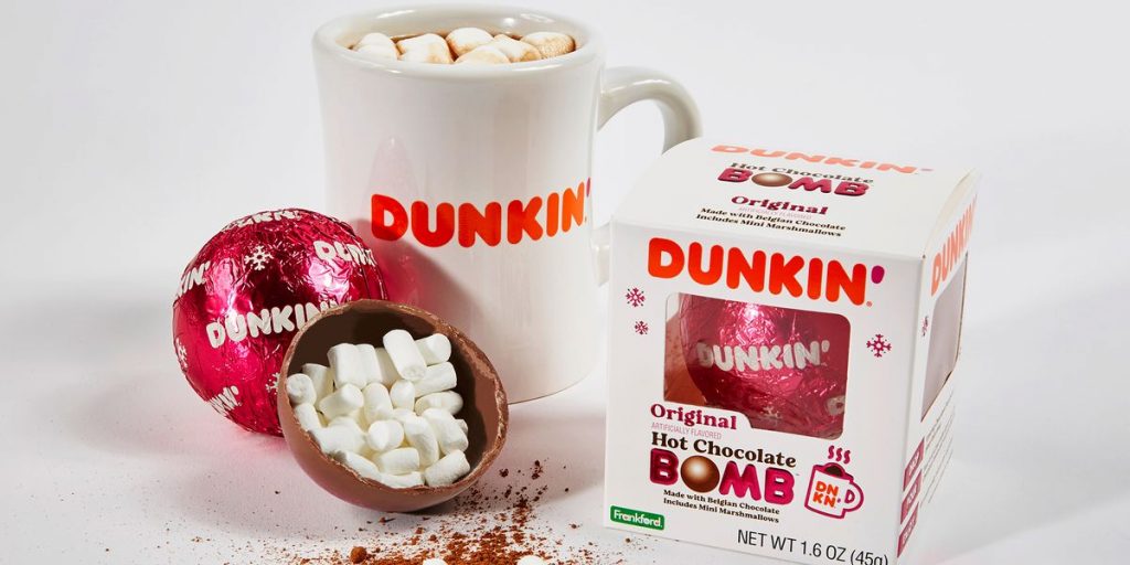 Dunkin’ Hot Chocolate Bomb and Dunkin’ Mint Hot Chocolate Bomb