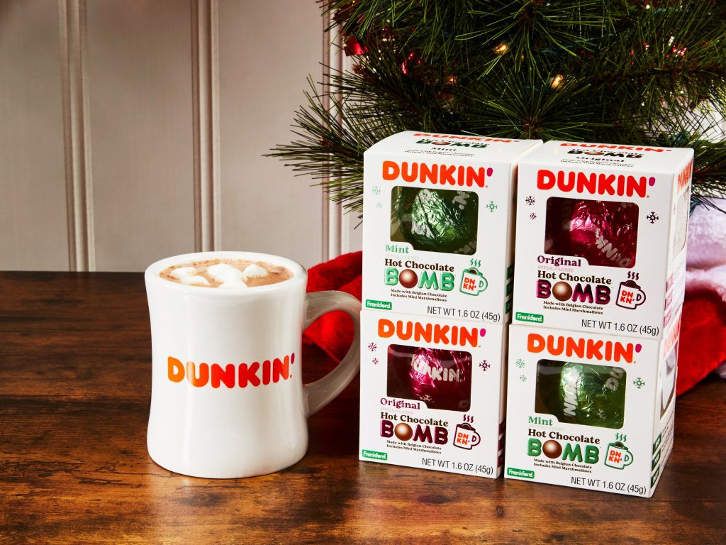 Dunkin’ Hot Chocolate Bomb and Dunkin’ Mint Hot Chocolate Bomb