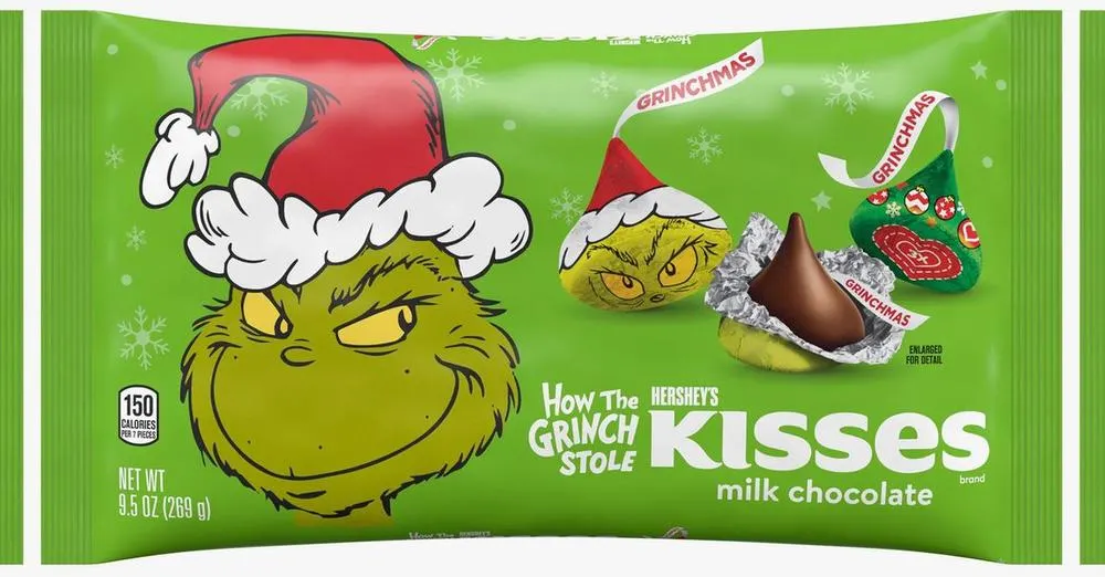 How the Grinch stole Hersey's KISSES milk chocolate