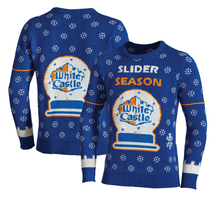 White Castle's holiday ugly sweater