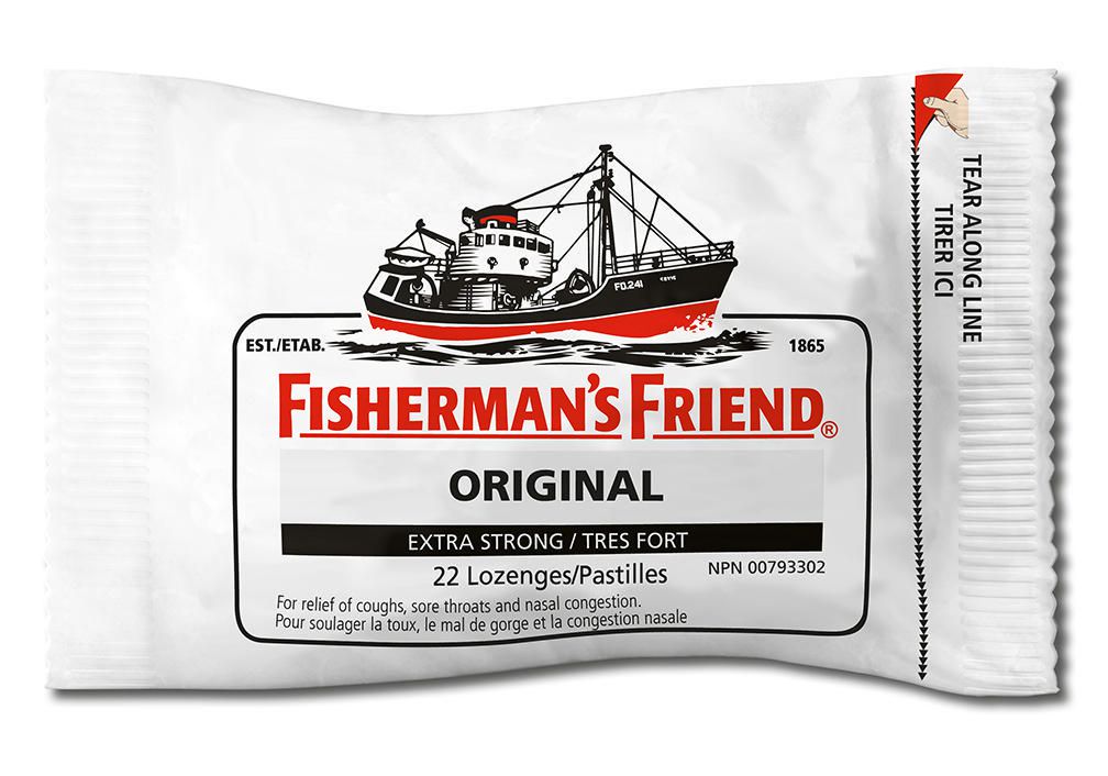 As you will notice on each package of Fisherman's Friend, the company was created in 1865.  The headquarters is located in Fleetwood in the UK.  The logo of a trawler FD 241 Cevic is native to the area.  The trawler was built at Lowestoft in 1958 for the Cevic Fishing Company Fleetwood.  The trawler sank in the Bay of Biscay after springing a leak in the North Atlantic.