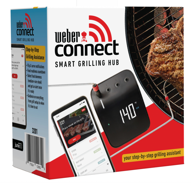 The Weber Connect Smart Grilling Hub turns any grill into a smart grill