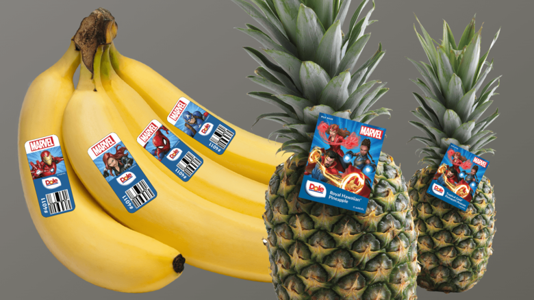 DOLE goes bananas for Marvel superhero stickers
