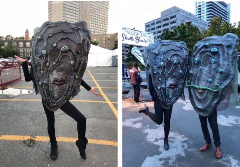 The Halifax Oyster Festival mascot(s)