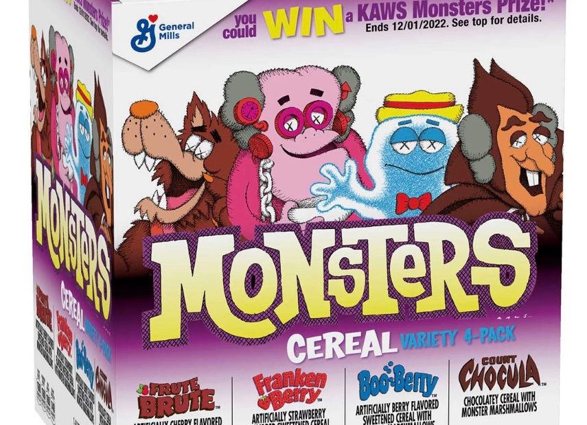 monster cereal kaws