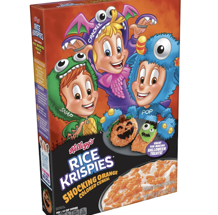 Kellogg’s Rice Krispies cereal new shocking orange-colored cereal for ...
