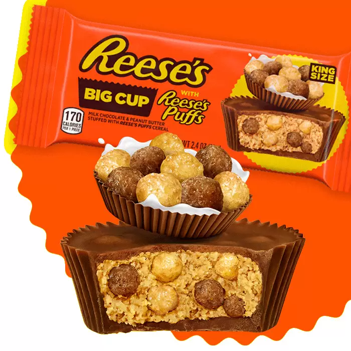 Reese’s Big Cup Stuffed with Reese’s Puffs Cereal