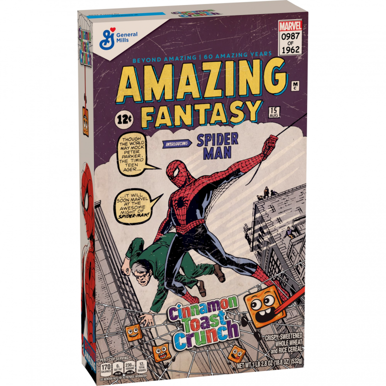 Amazing SpiderMan Cinnamon Toast Crunch cereal