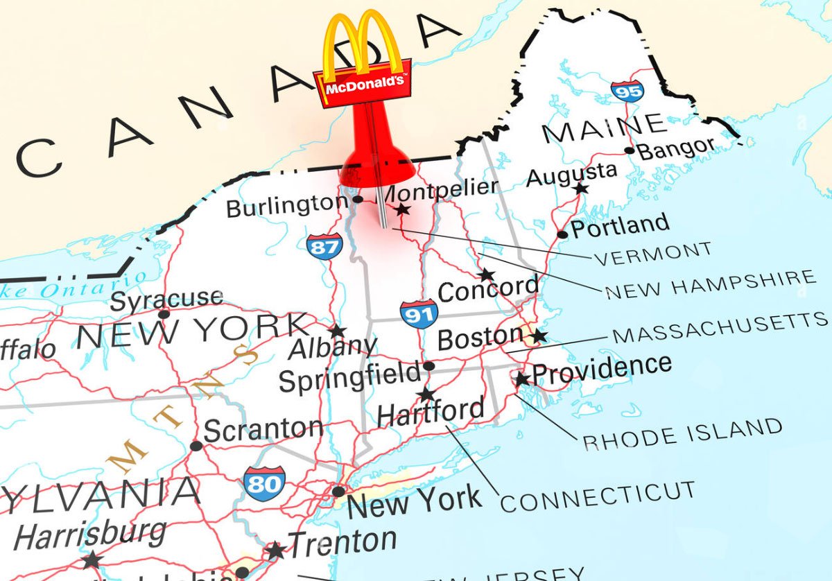 What Is The Only State Without A Mcdonald's