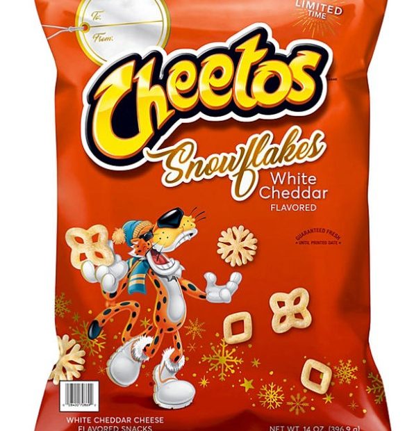 cheetos snowflakes white cheddar