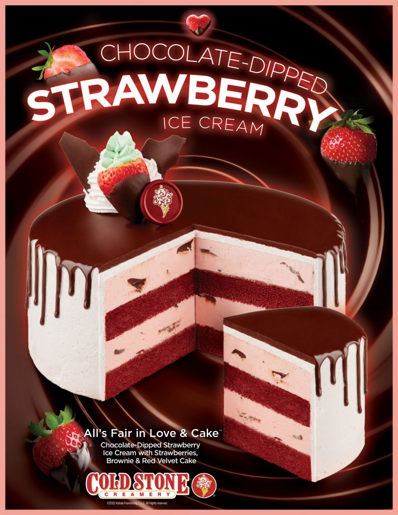 Cold Stone Creamery Choc Dipped Strawberry Cake