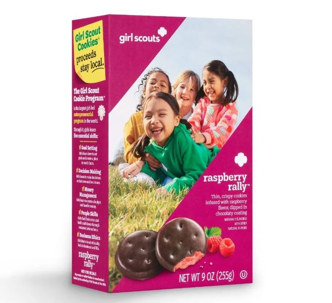 New Girl Scout Cookie raspberry rally