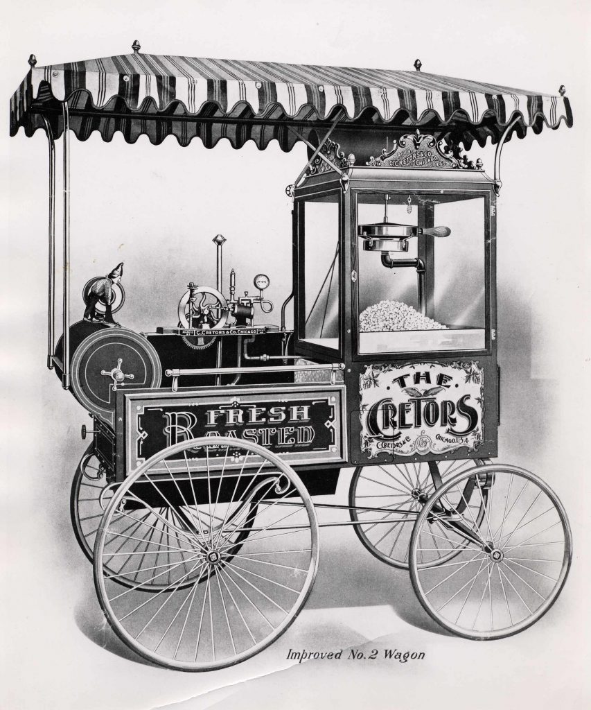 early popcorn machine