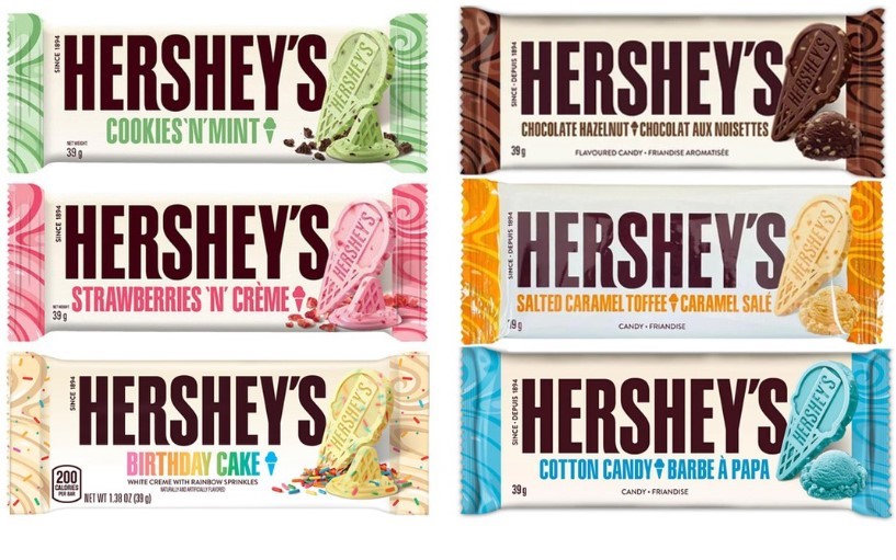 hersheys ice cream inspired chocolate bars