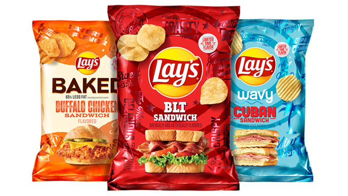 Lays Introduces Three New Sandwich Inspired Potato Chip Flavors