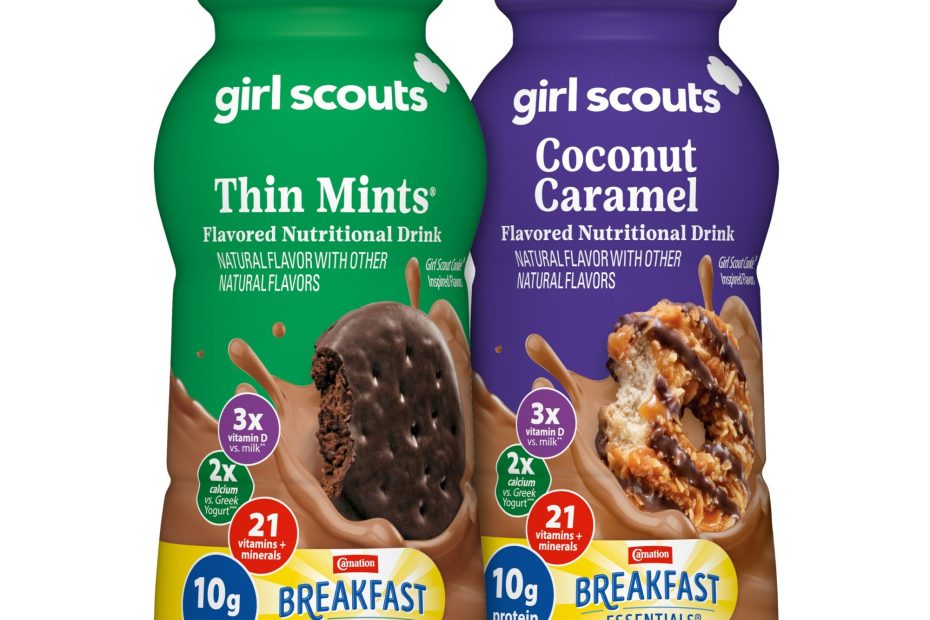 Carnation Breakfast Essentials Girl Scout bottles