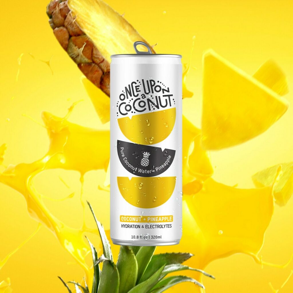 Once Upon A Coconut: Coconut Water + Pineapple: Premium Coconut Water with Pineapple is all-natural, containing essential electrolytes for immune health benefits.