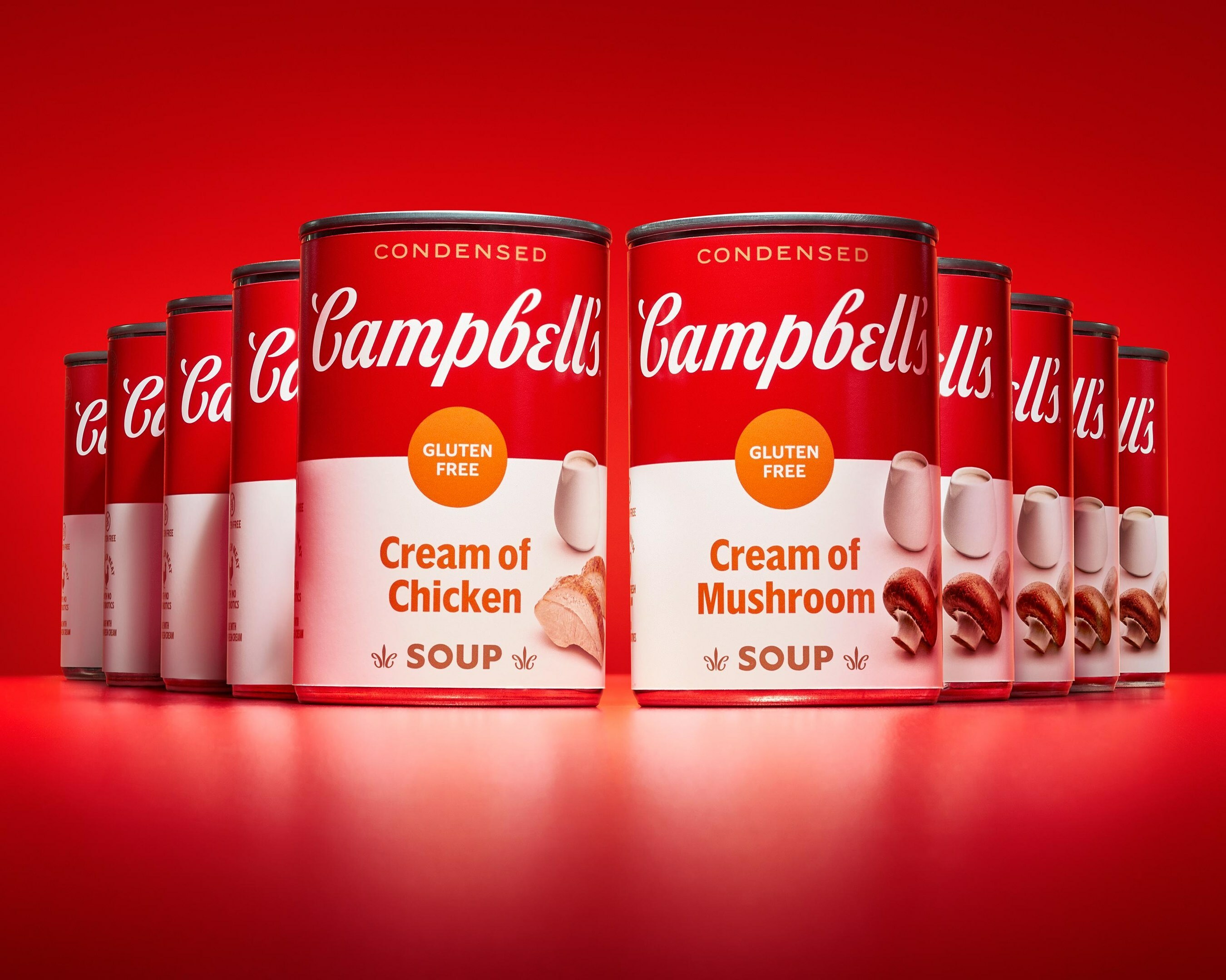 Campbell's new gluten-free Cream of Chicken and Gluten Free Cream of Mushroom soups