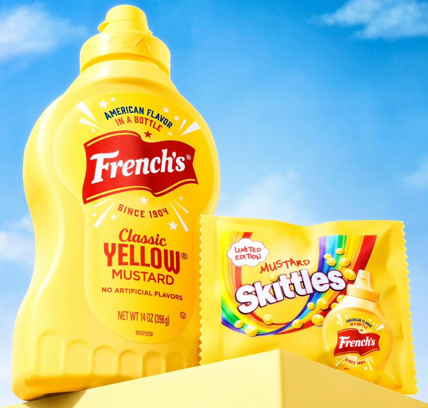 French's unusual first-ever mustard-flavored Skittles