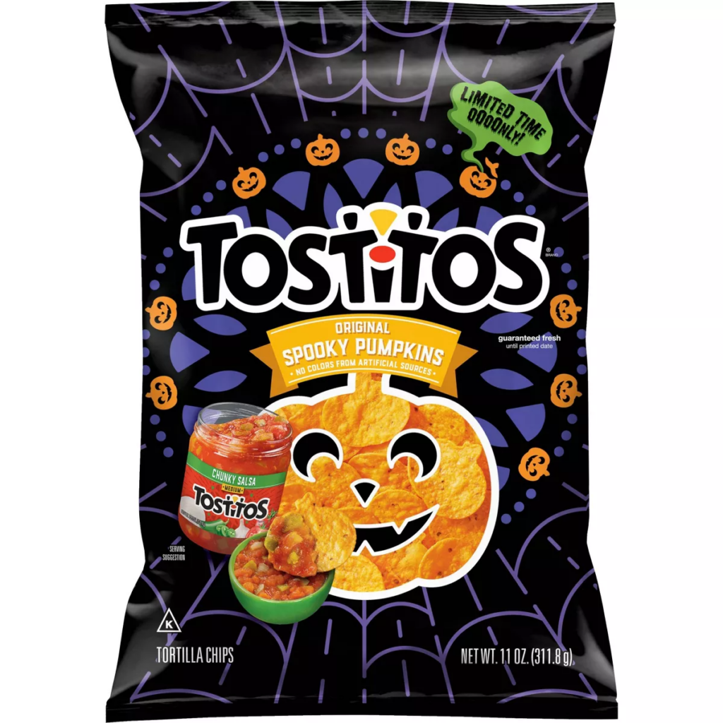Tostitos: New Pumpkin-Shaped Flavored Corn Tortilla Chips at Target