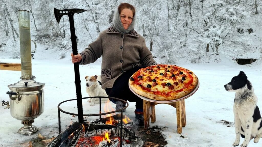 Cooking Campfire Pizza, The Best Pizza You'll Ever Eat