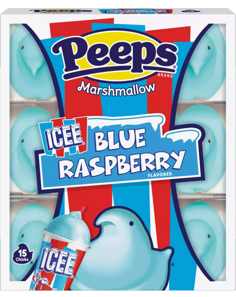 ICEE Blue Raspberry Peeps: Peeps, the beloved marshmallow confectionary, is introducing three enticing store-exclusive flavors to sweeten the Easter candy season.